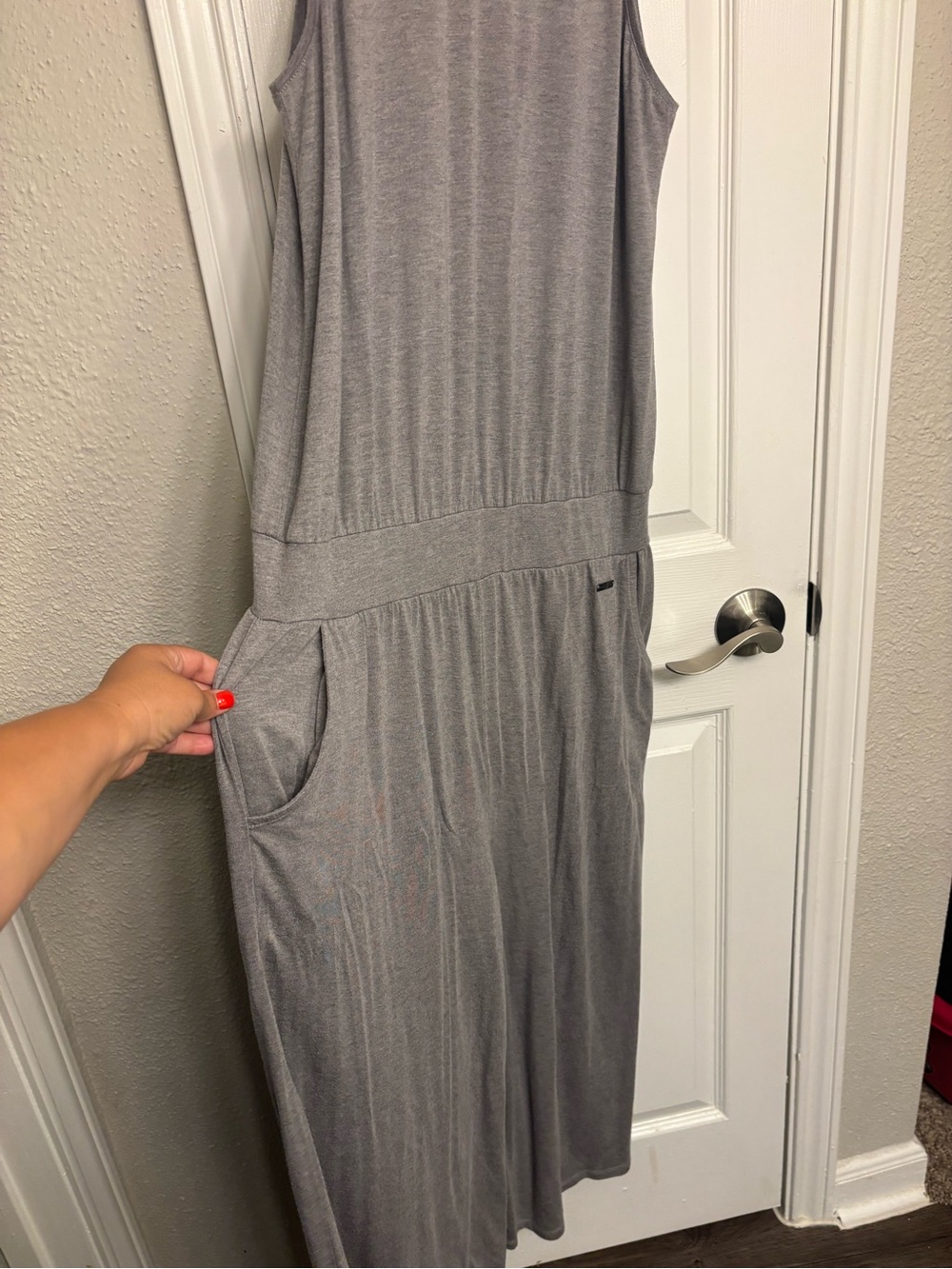 Sweaty Betty Gray Sleeveless Jumpsuit